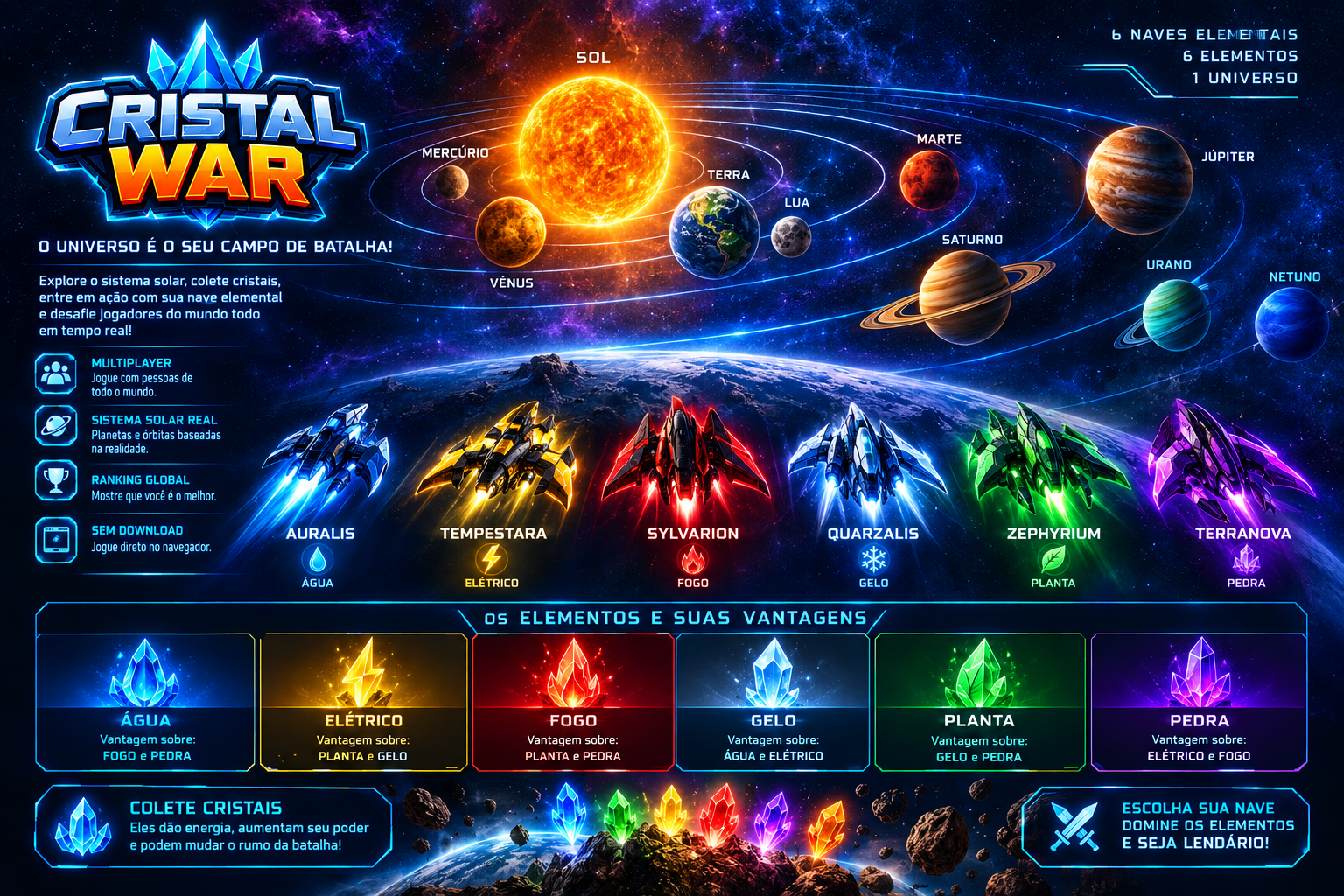 Ícone de publicidade e parcerias do Cristal War